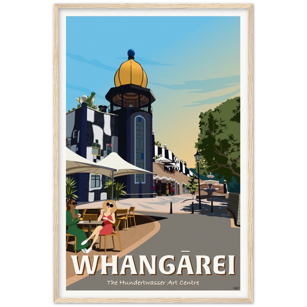 Whangārei - The Hundertwasser Art Centre - Travel Poster, New Zealand