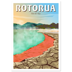Poster of Champagne Pool at Wai-o-tapu, Rotorua, New Zealand - Tiffany Consumi - Viva Home - artevo