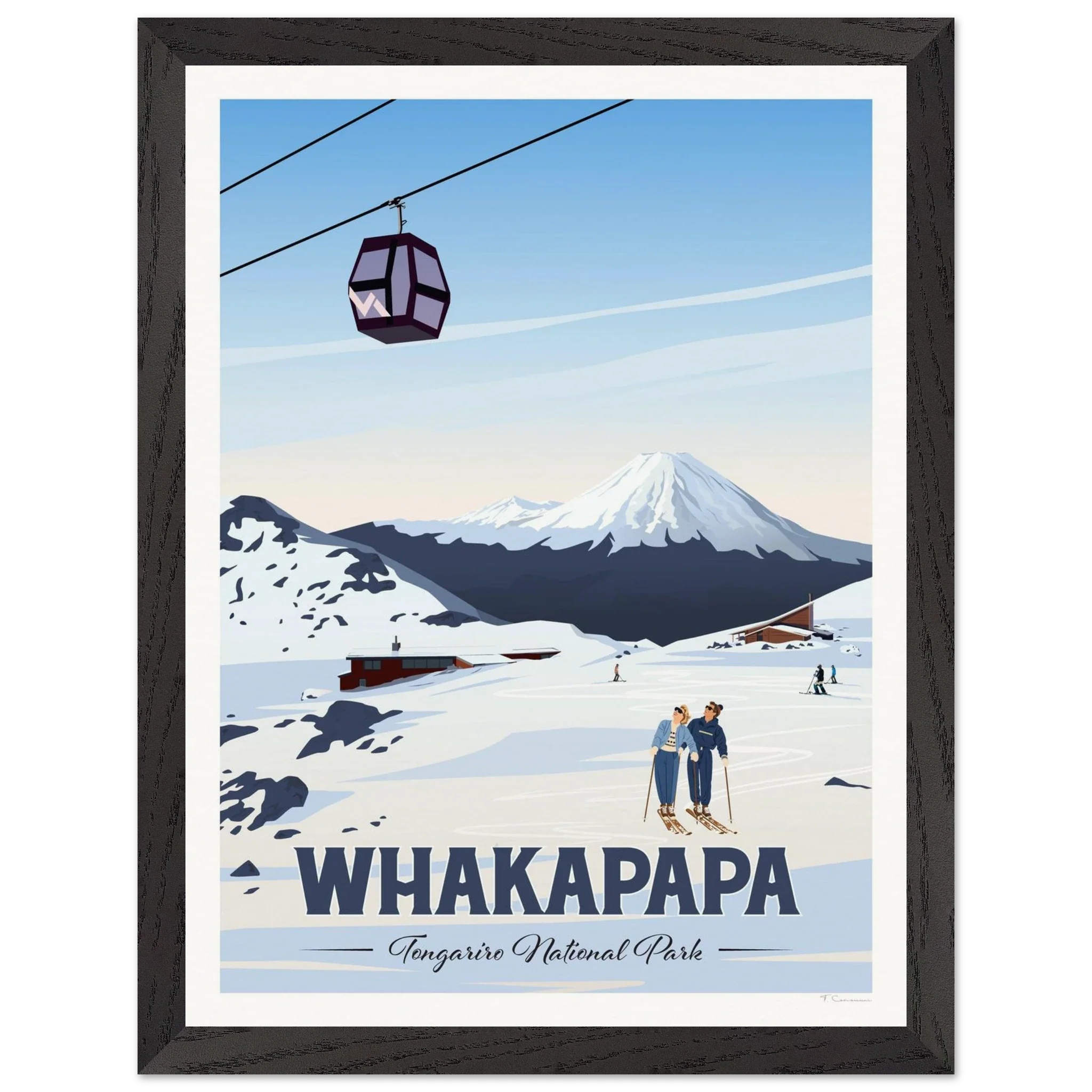 Whakapapa, Tongariro National Park Travel Poster
