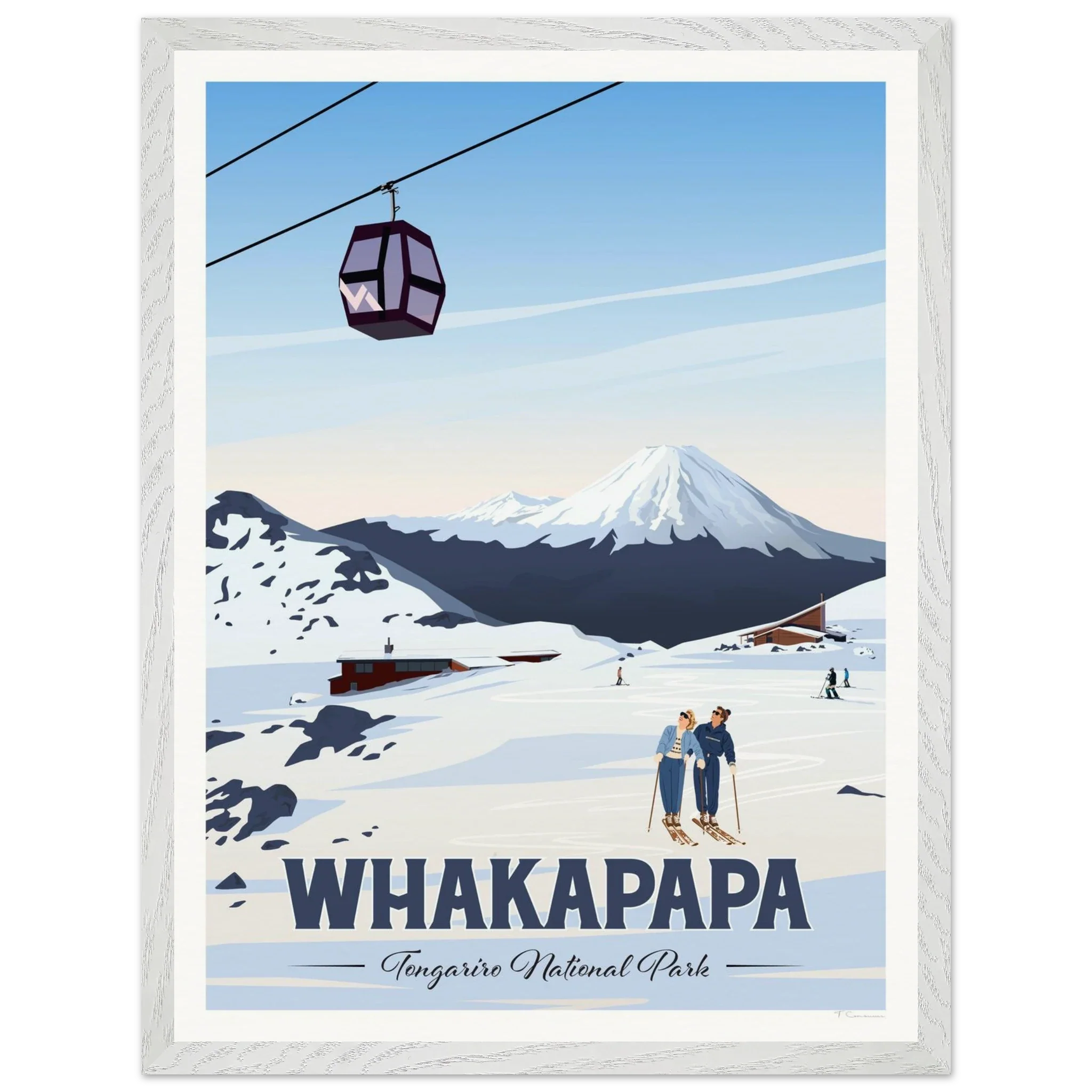 Whakapapa, Tongariro National Park Travel Poster