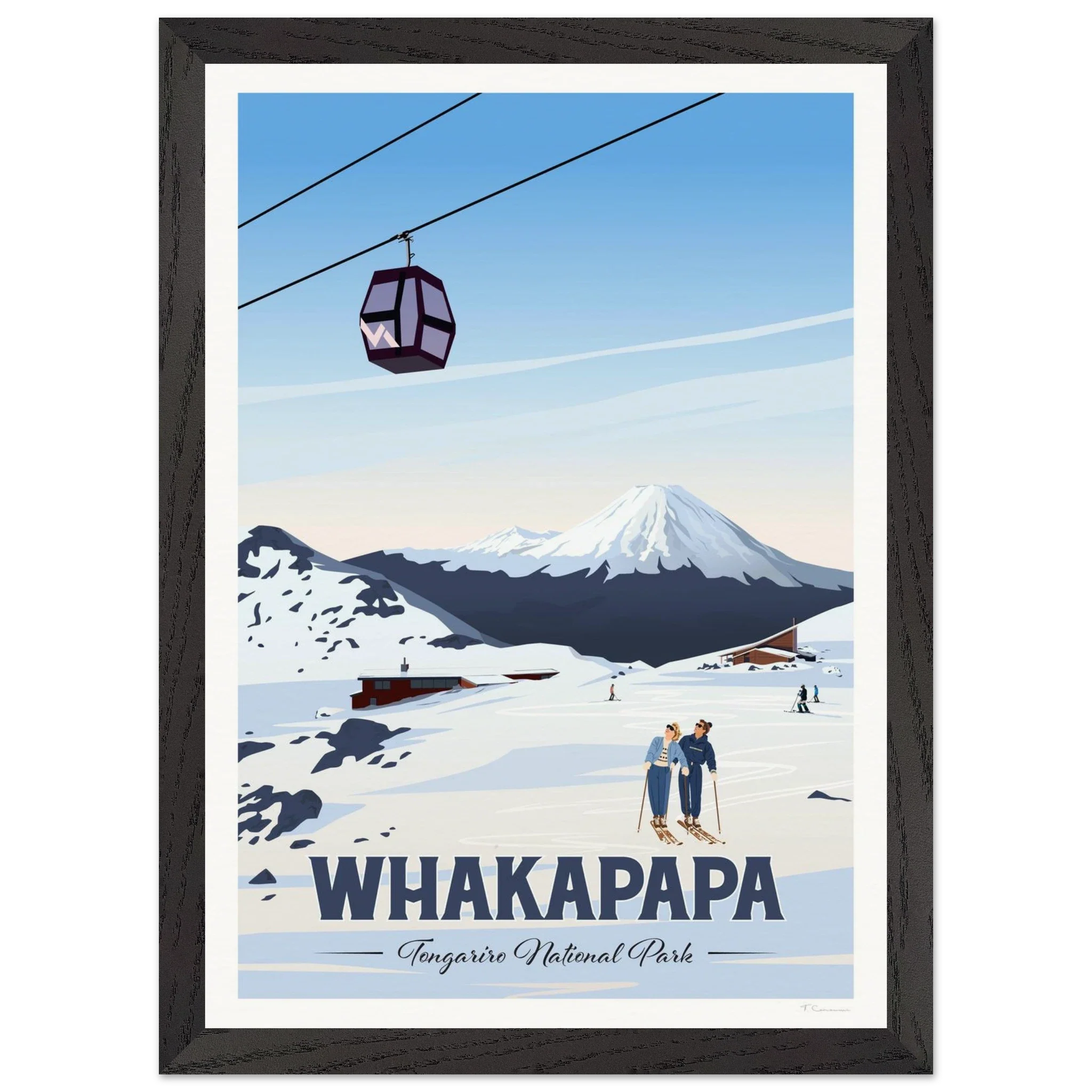 Whakapapa, Tongariro National Park Travel Poster