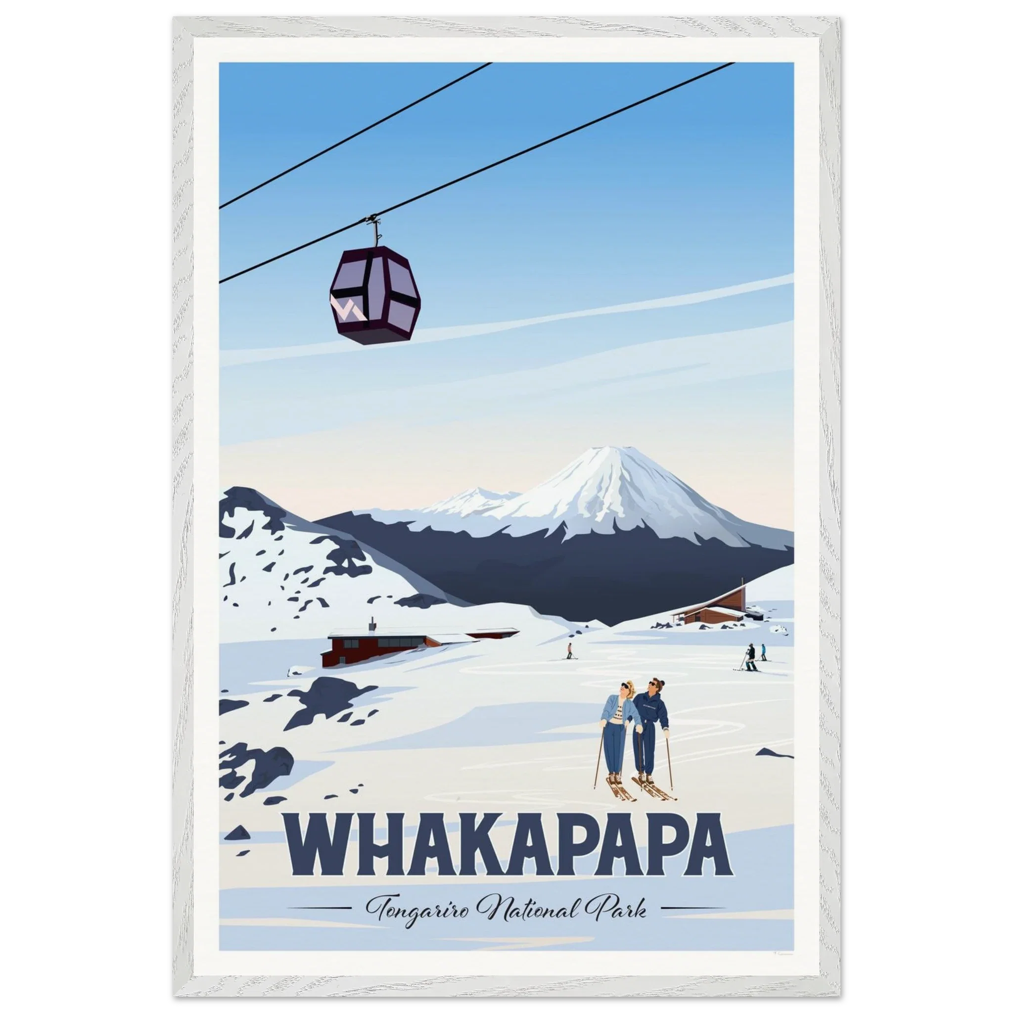 Whakapapa, Tongariro National Park Travel Poster