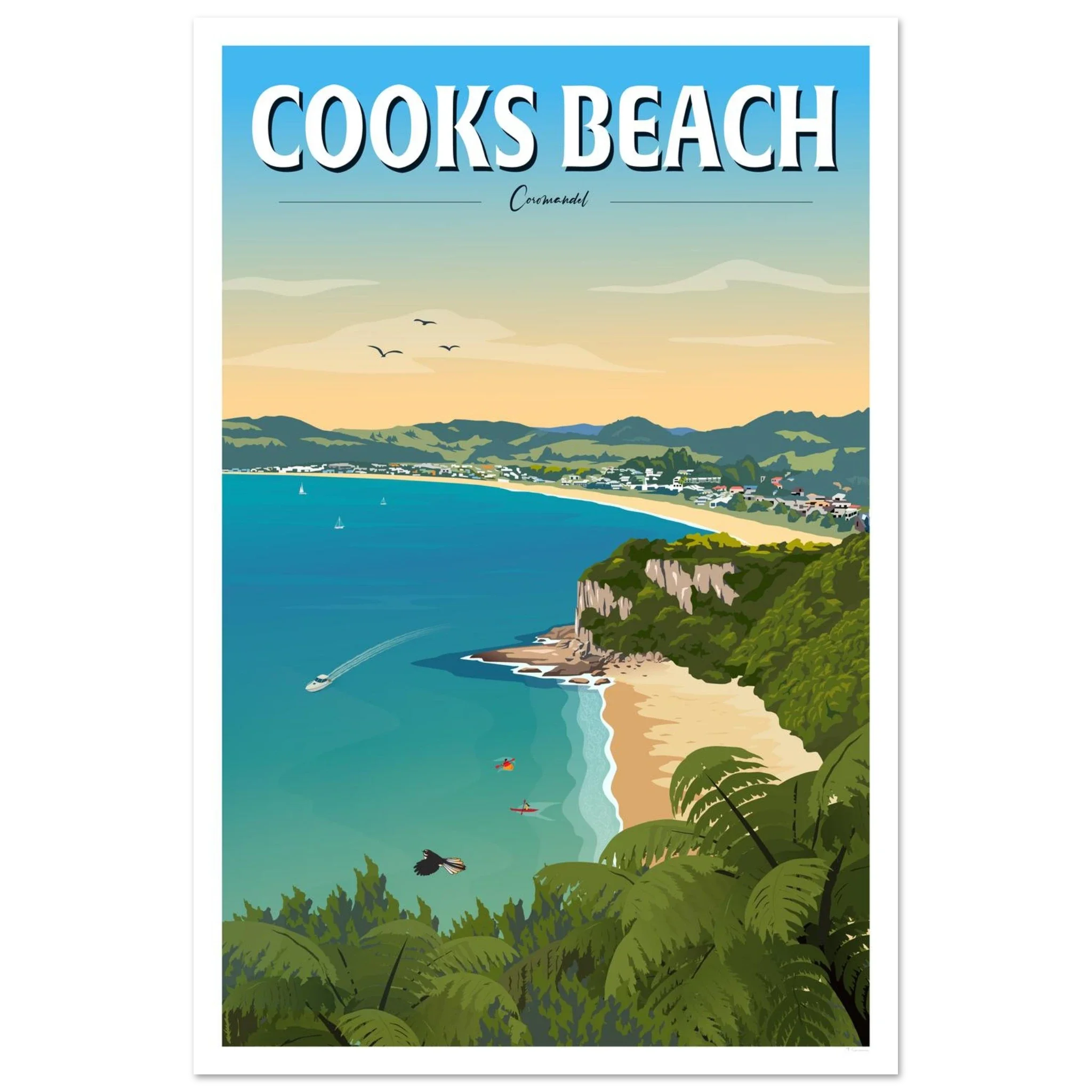 Cooks Beach in the Coromandel Peninsula, New Zealand - Tiffany Consumi - Viva Home