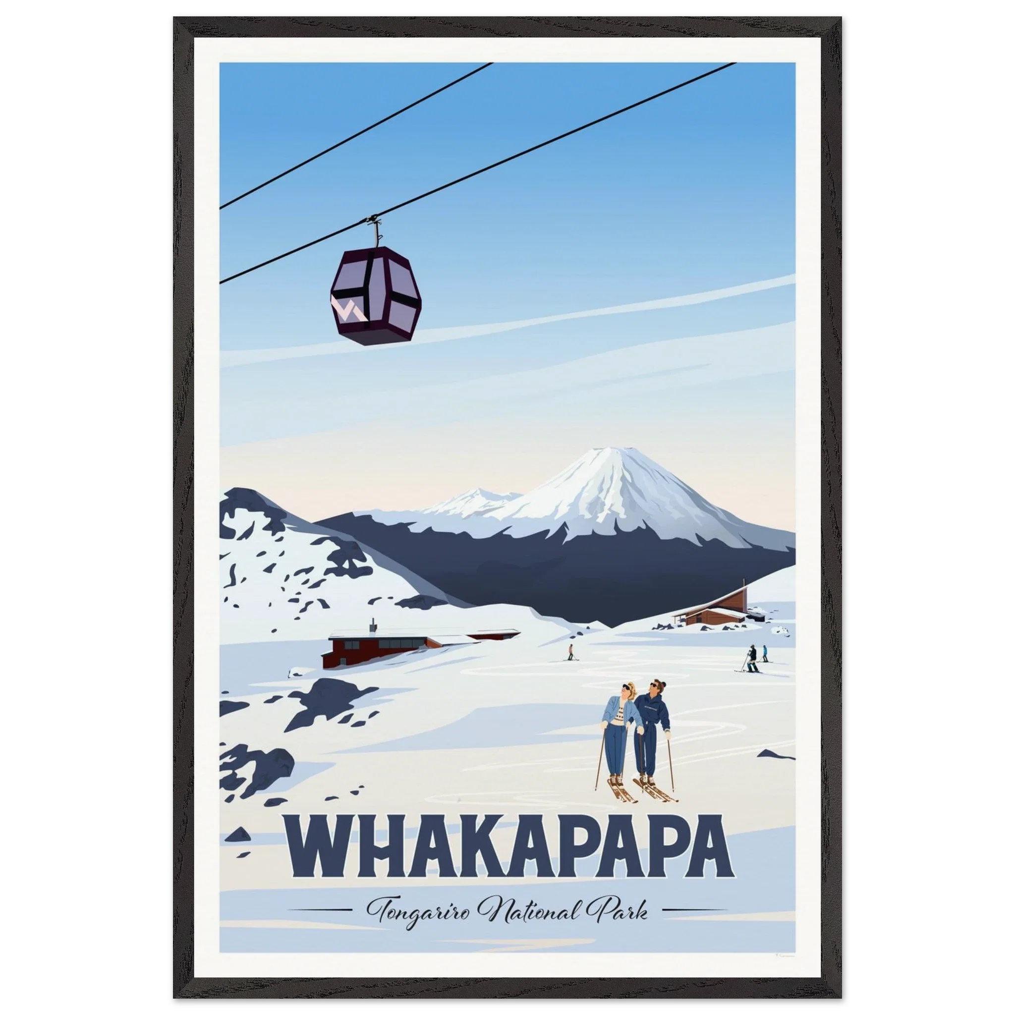 Whakapapa, Tongariro National Park Travel Poster