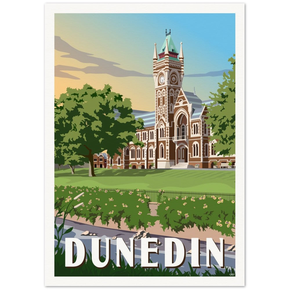 Dunedin Travel Poster, New Zealand