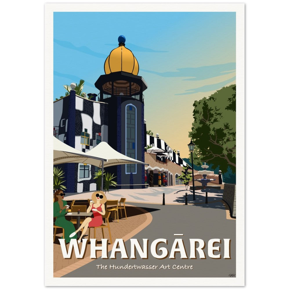 Whangārei - The Hundertwasser Art Centre - Travel Poster, New Zealand