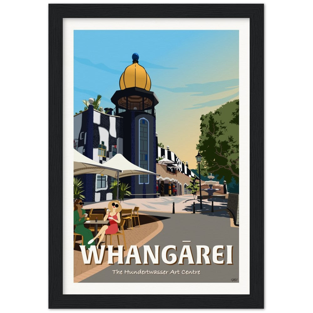 Whangārei - The Hundertwasser Art Centre - Travel Poster, New Zealand