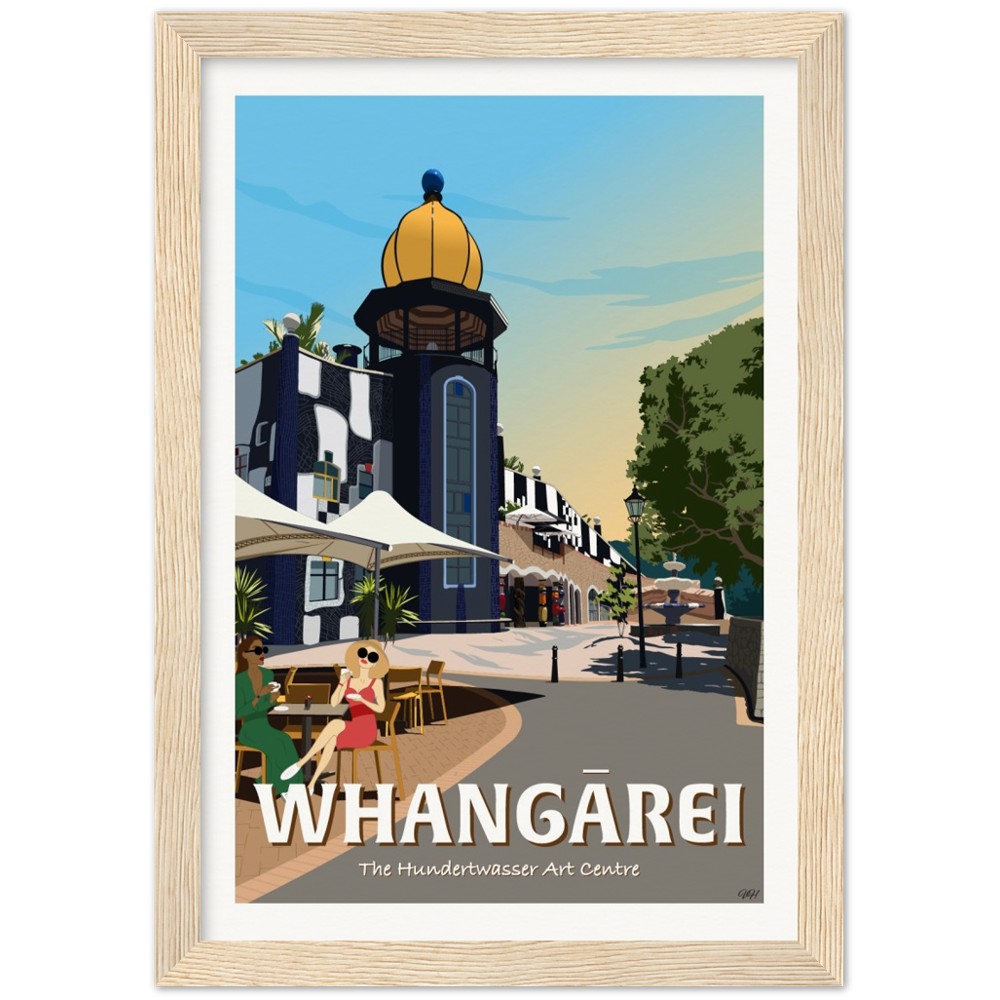 Whangārei - The Hundertwasser Art Centre - Travel Poster, New Zealand