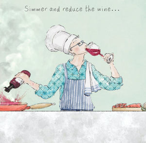 ArtBeat Simmer & Reduce Greetings Card