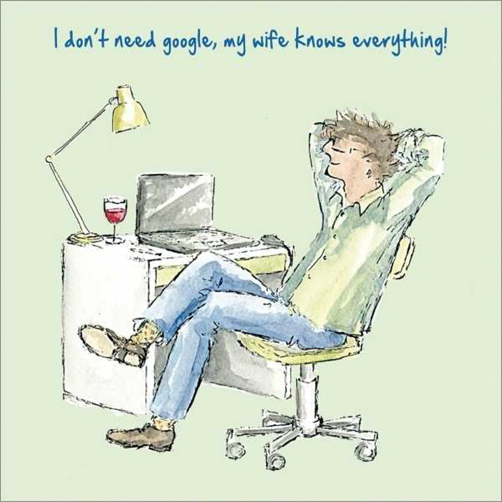 ArtBeat I Don't Need Google Greetings Card