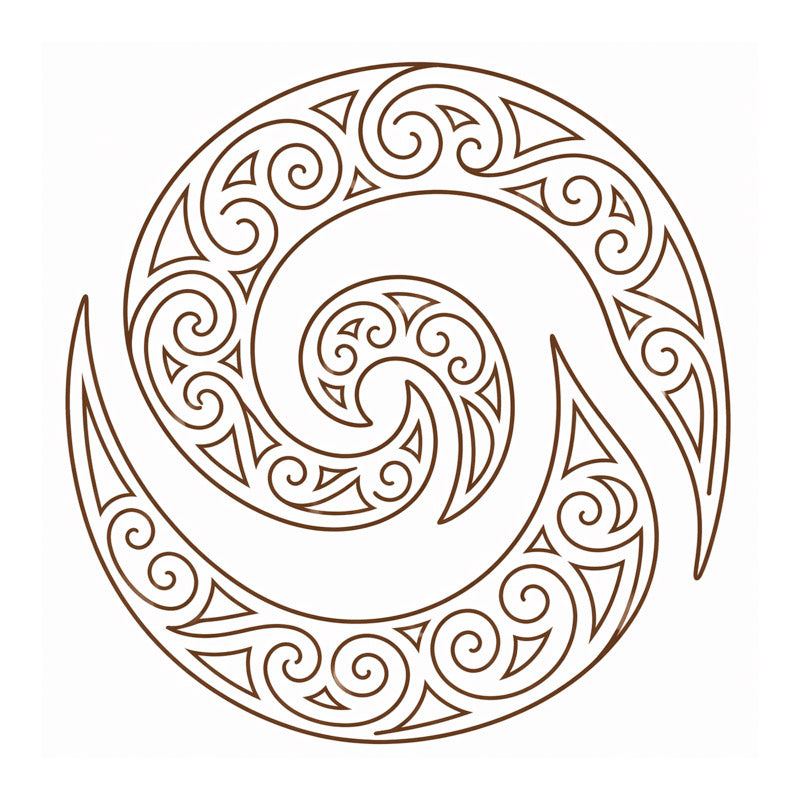 Parisian Crafted A5 Leather Journal With Koru Motif