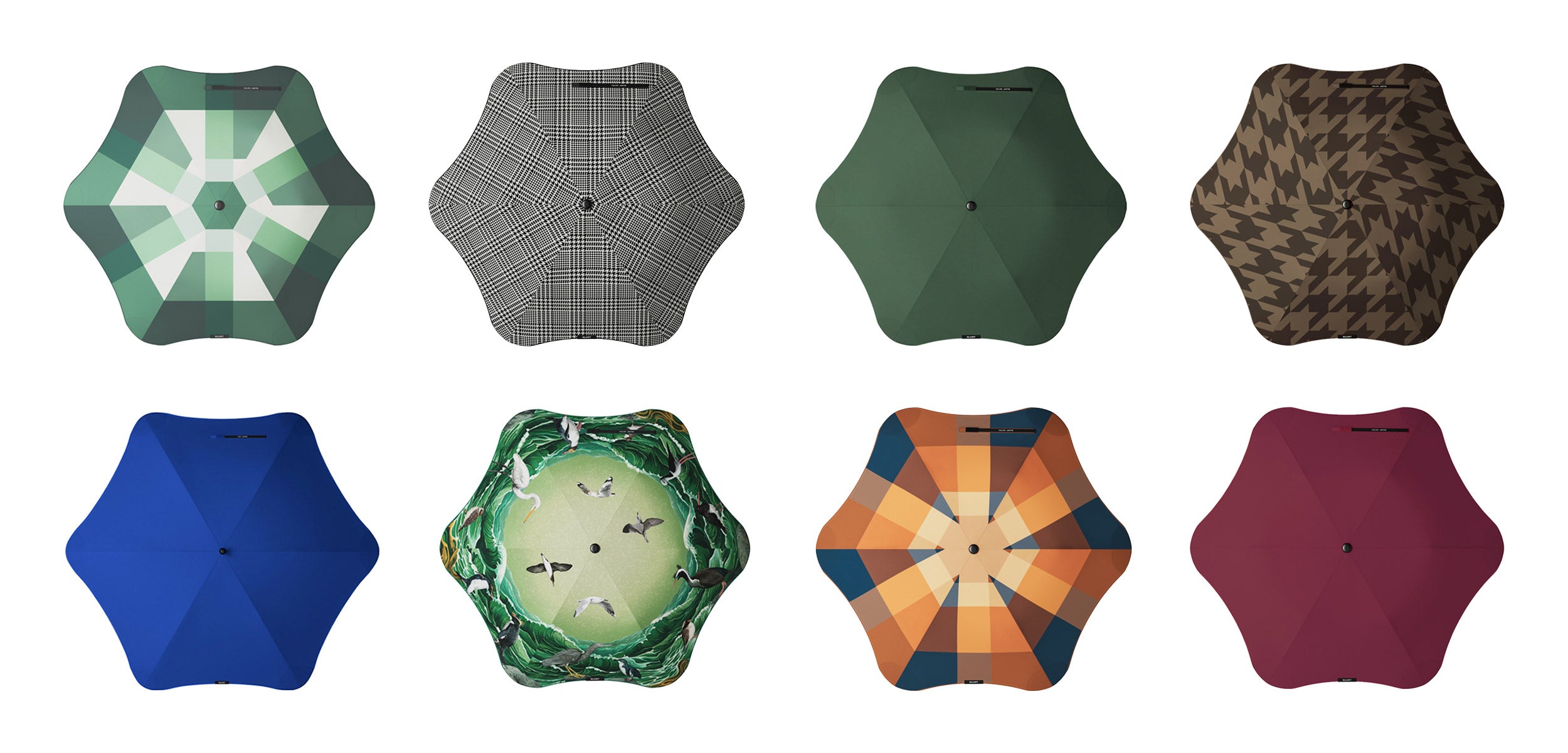 Collection of colourful umbrellas - blunt