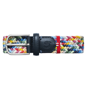 La Boucle Multi-coloured Braided Stretch Belt