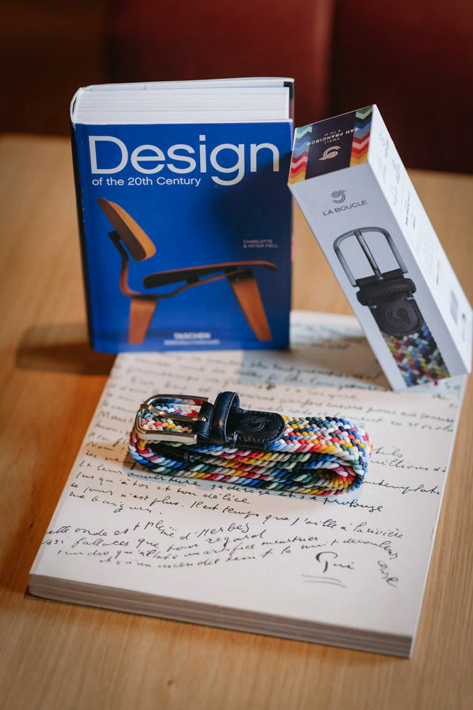 La Boucle Multi-coloured Braided Stretch Belt