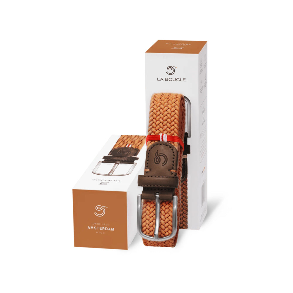 La Boucle Braided Belt - Amsterdam Orange