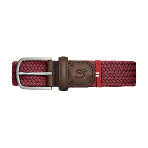 La Boucle Braided Belt - Bordeaux Red
