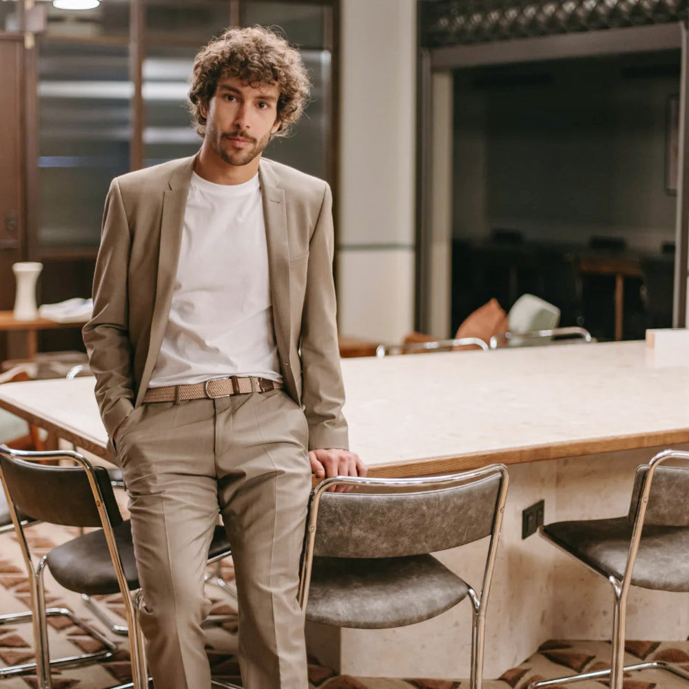 La Boucle Braided Belt - Dubai Sand