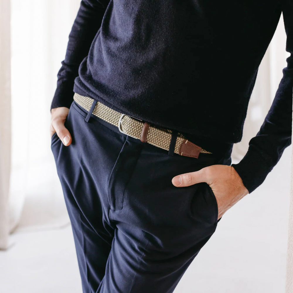 La Boucle Braided Belt - Dubai Sand