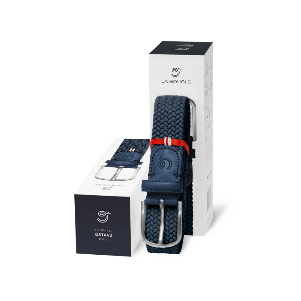 La Boucle Braided Belt - Gstaad Blue