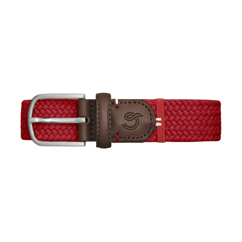 La Boucle Braided Belt - Lausanne Red