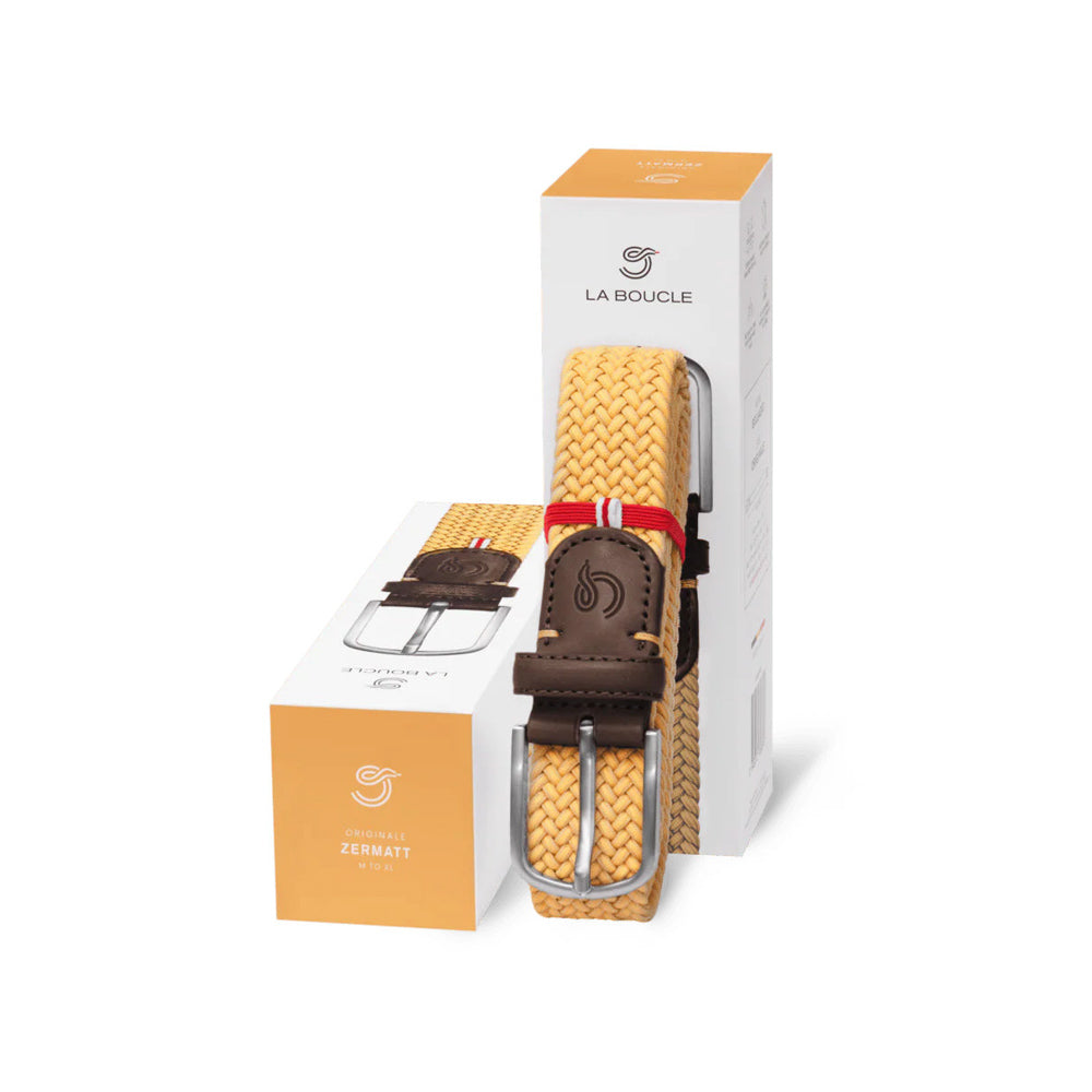 La Boucle Braided Belt - Zermatt Yellow