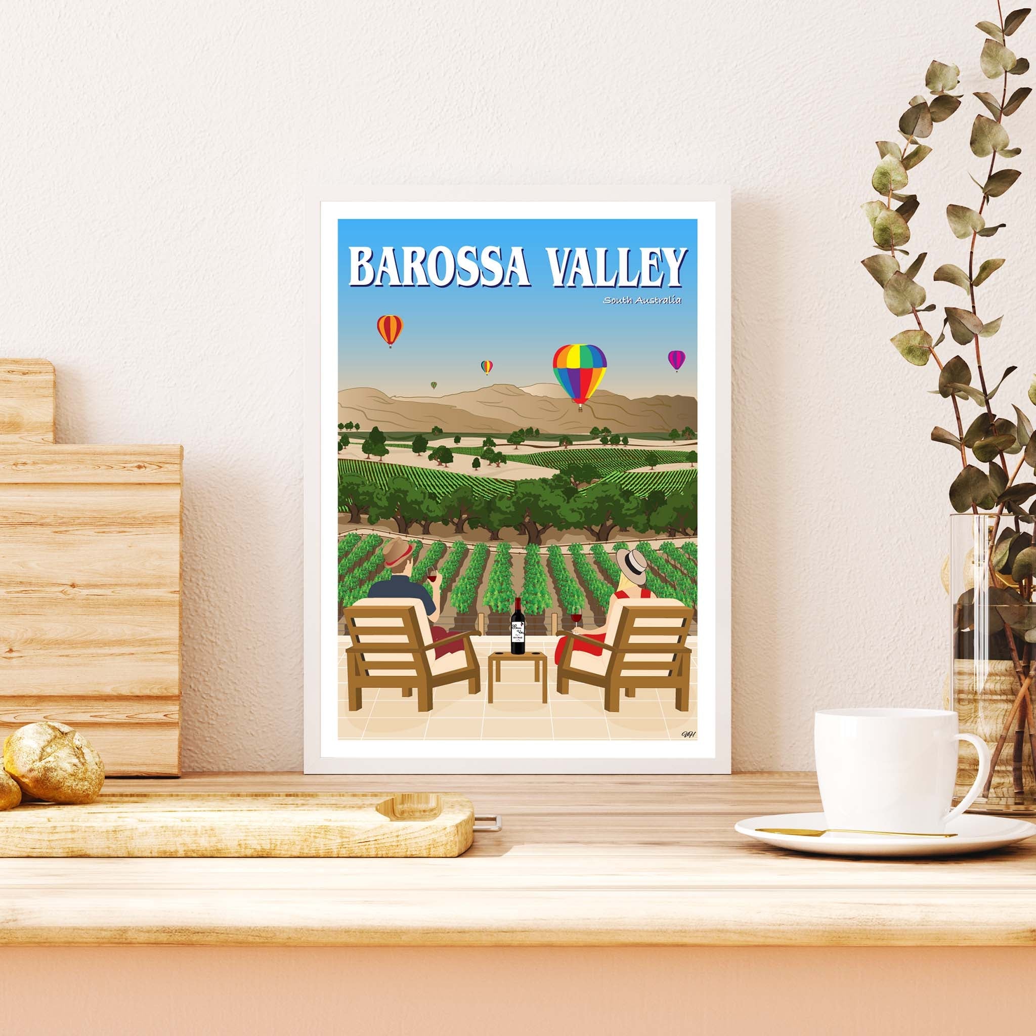 Barossa Valley Travel Poster, South Australia