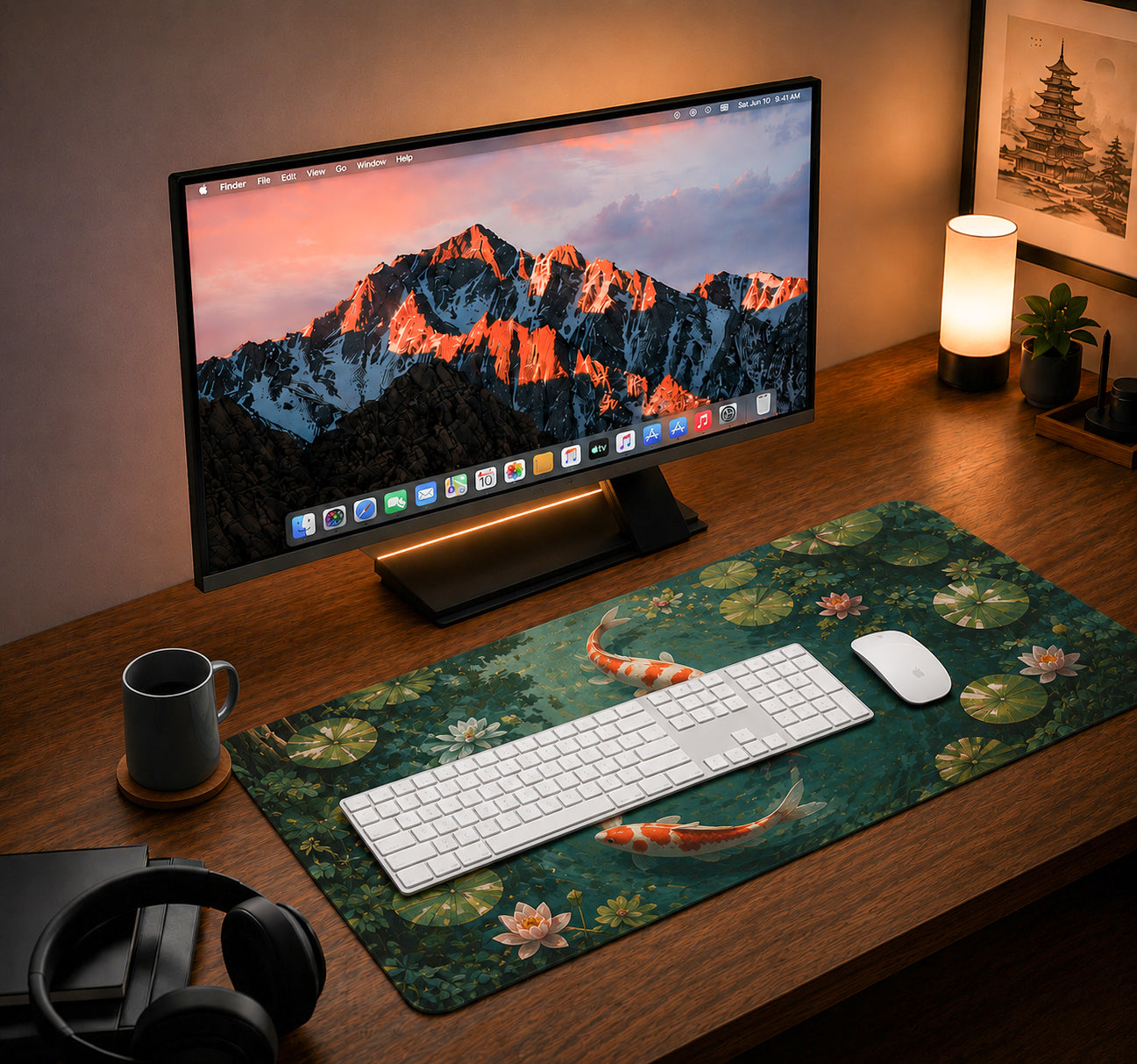 Koi Serenity Desk Pad