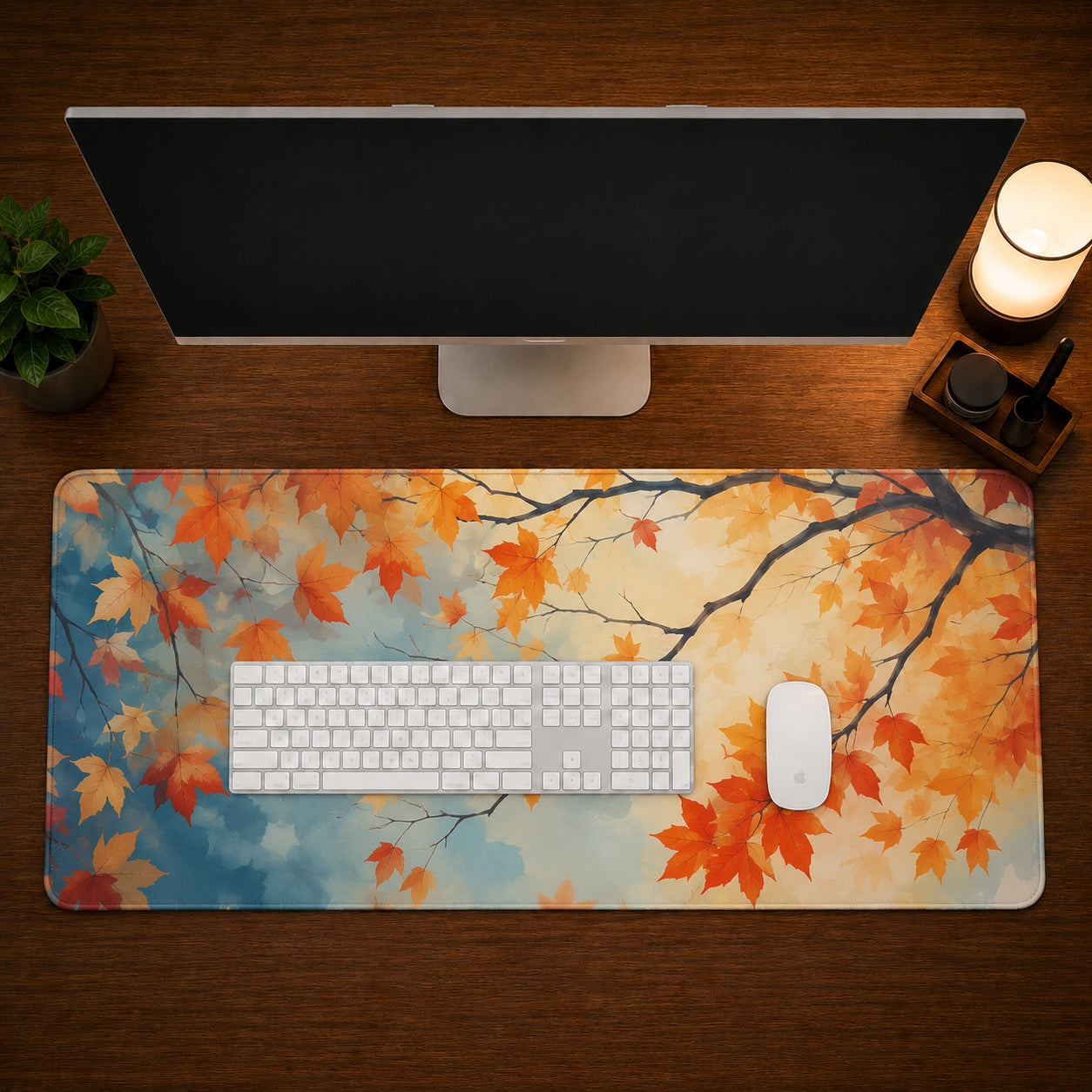 Autumn Leaves Desk Pad