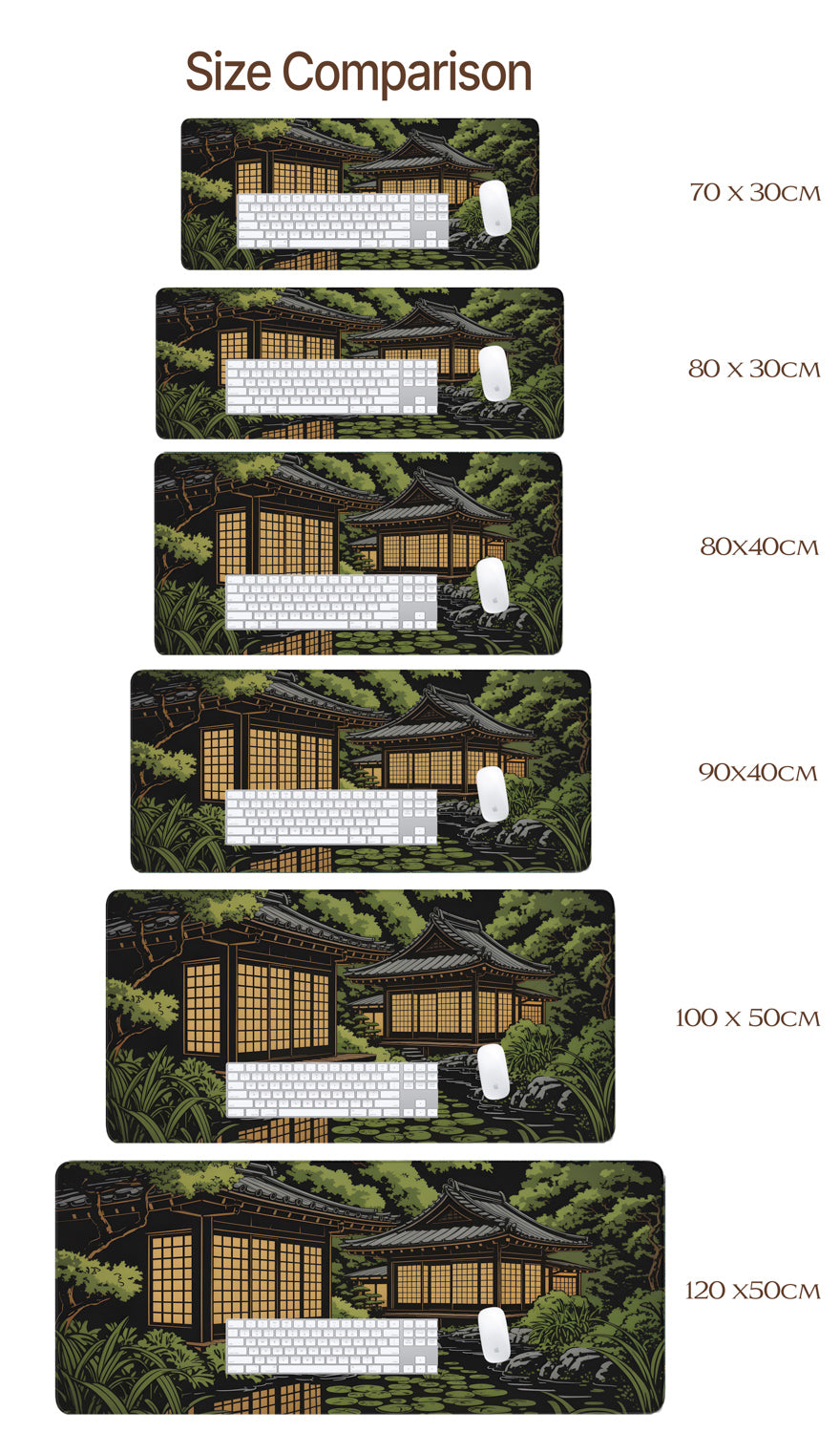 Japanese Water Garden Desk Pad