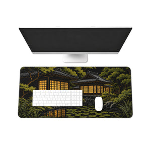 Japanese water garden desk mat - Artevo