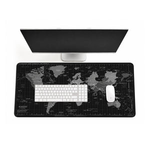 World time zone desk mat in black - artevo