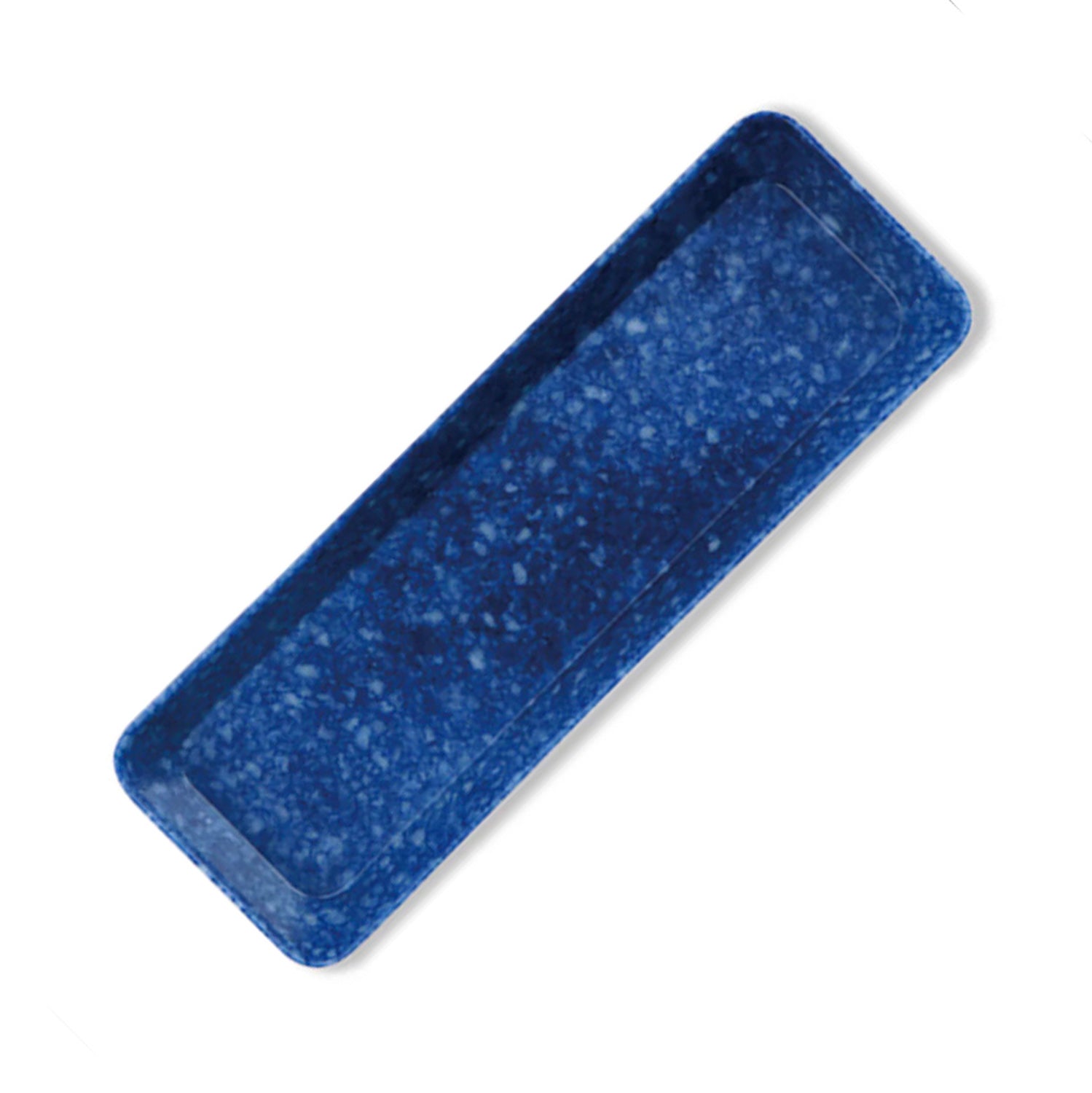Desk pen tray - blue