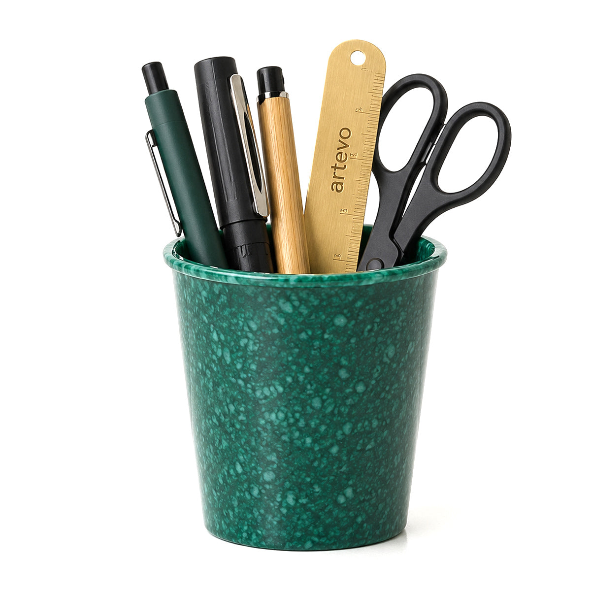 Hightide green marbled pen holder