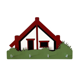 Māori Whare meeting house key--holder - Ian Blackwell New Zealand 