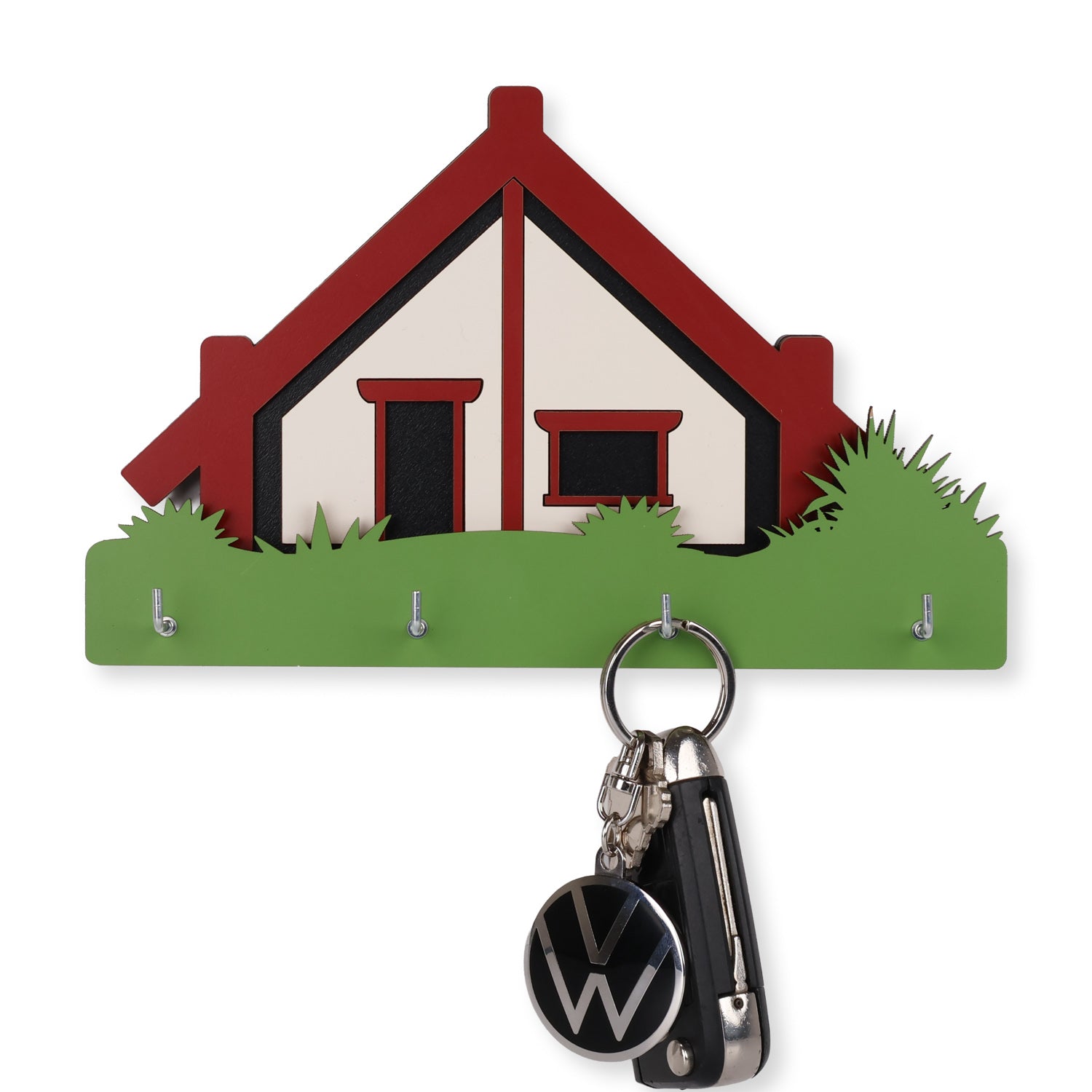 Māori Whare meeting house key-holder - Ian Blackwell - New Zealand 