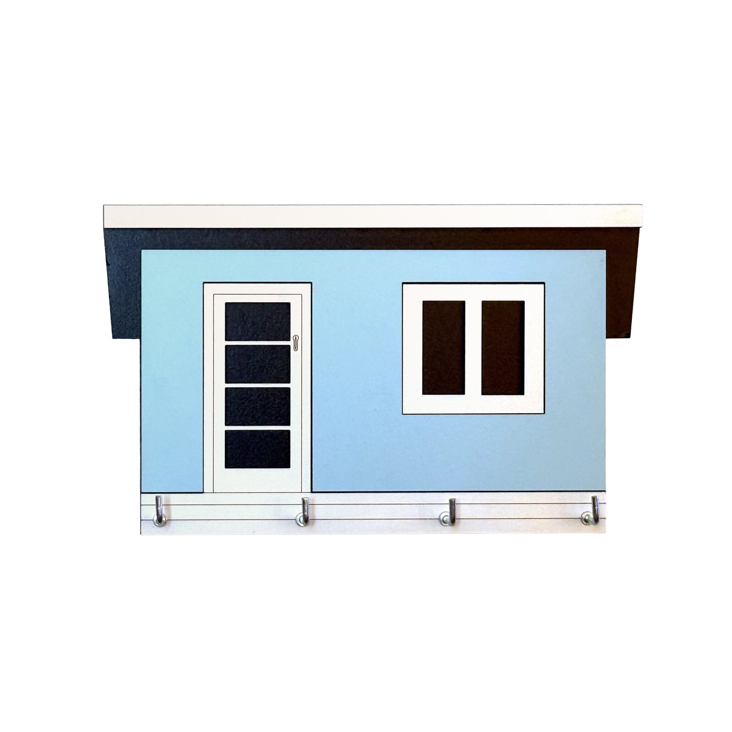 Small blue bach beach house - Ian Blackwell New Zealand