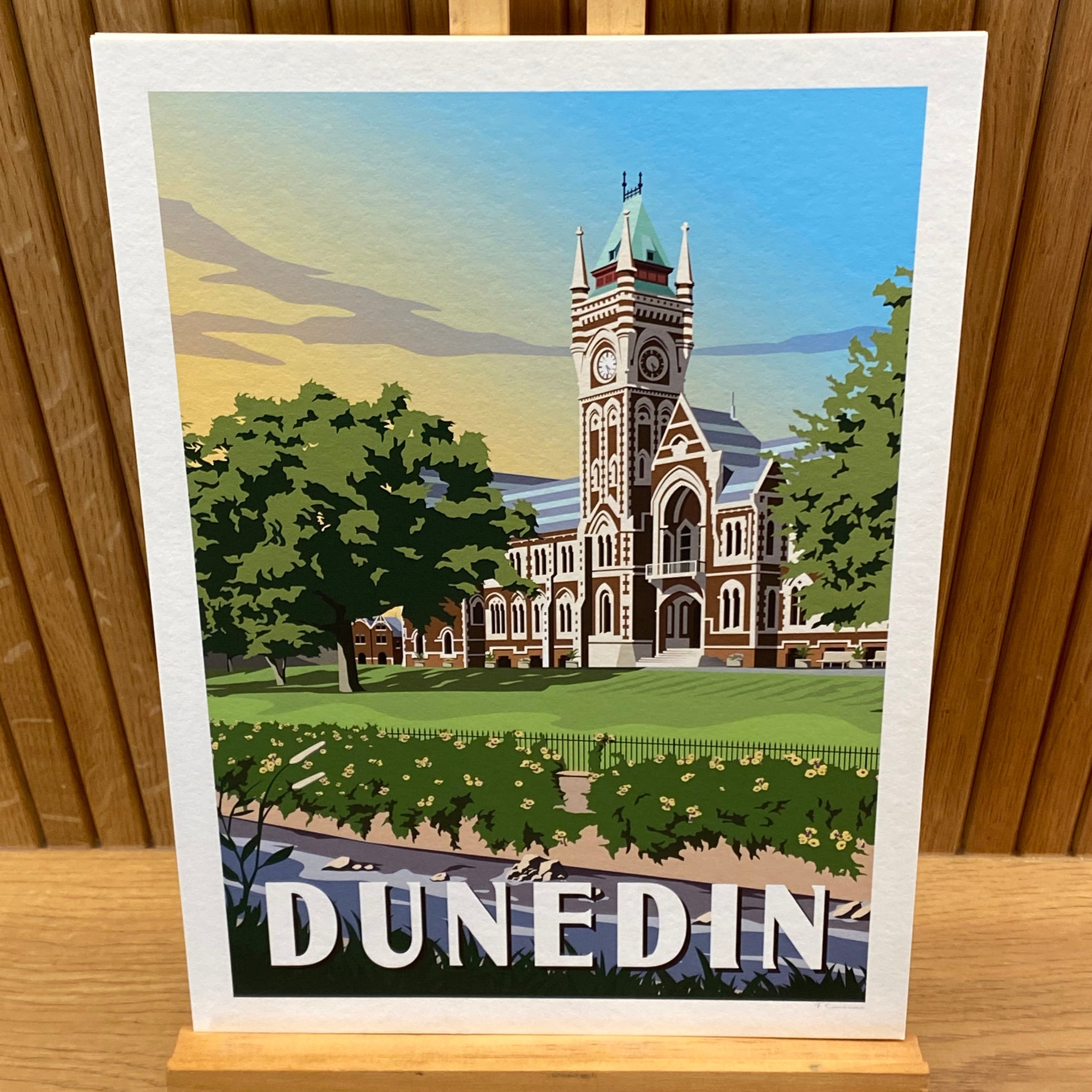 Dunedin Travel Poster, New Zealand