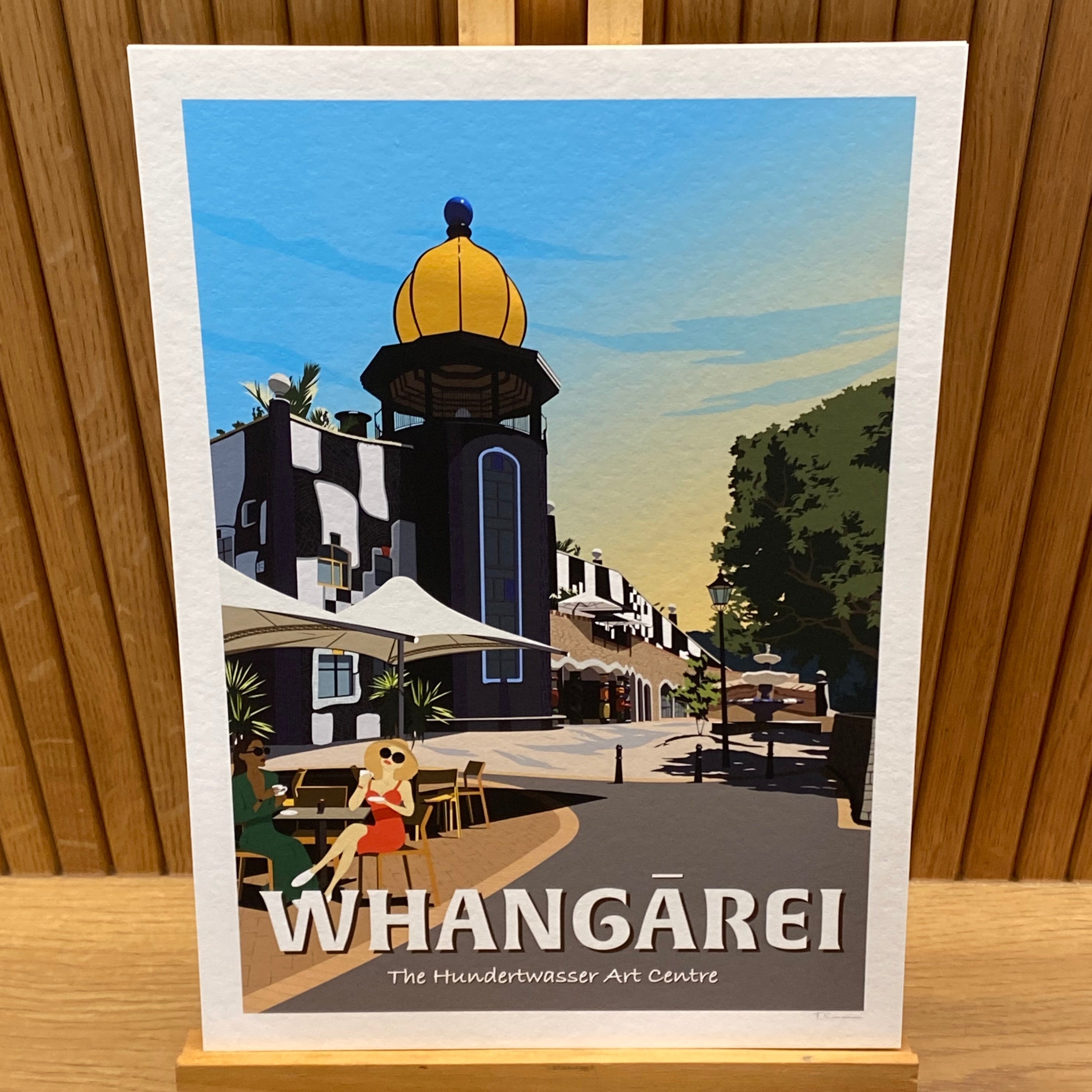 Whangārei - The Hundertwasser Art Centre - Travel Poster, New Zealand