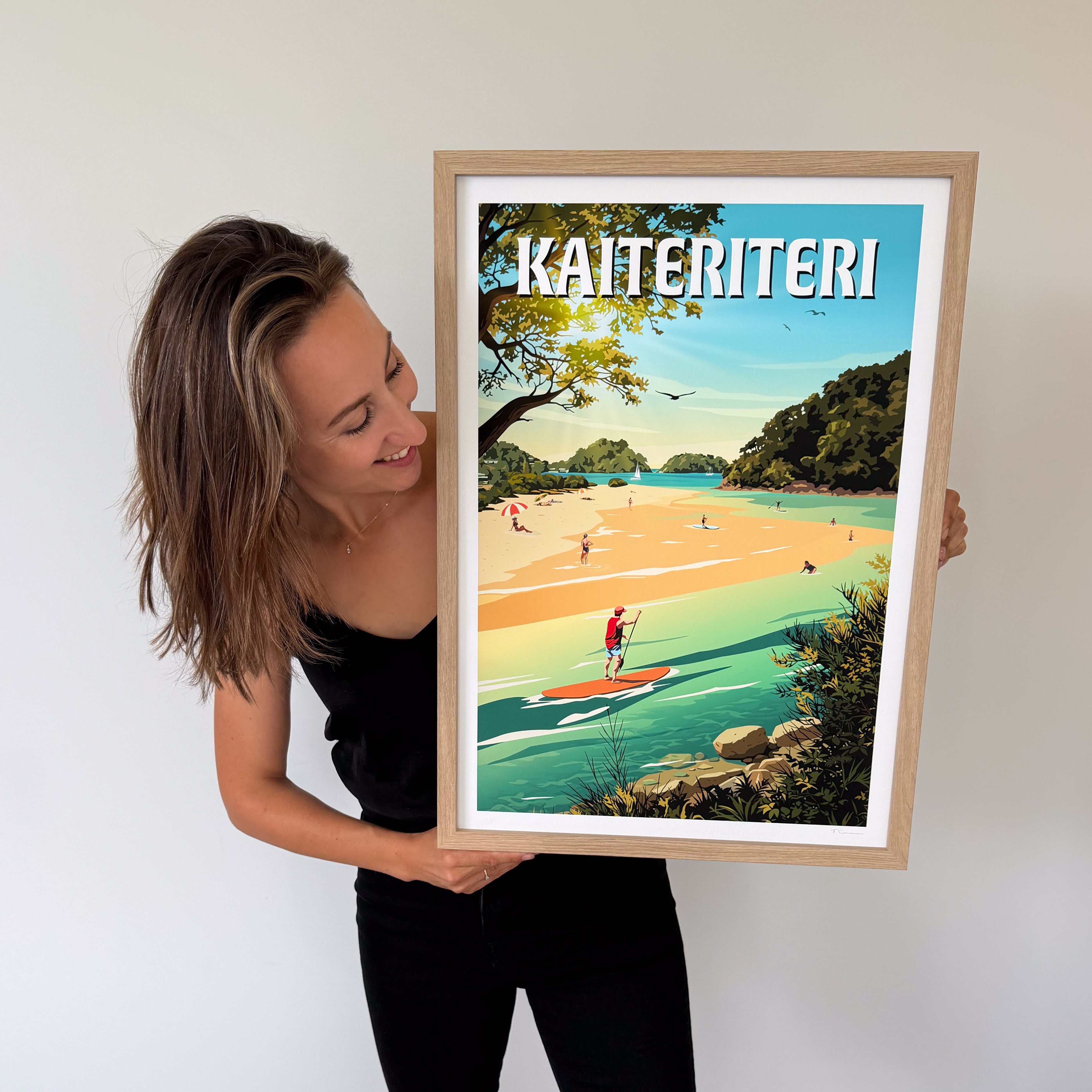 Kaiteriteri Travel Poster - Tasman, New Zealand