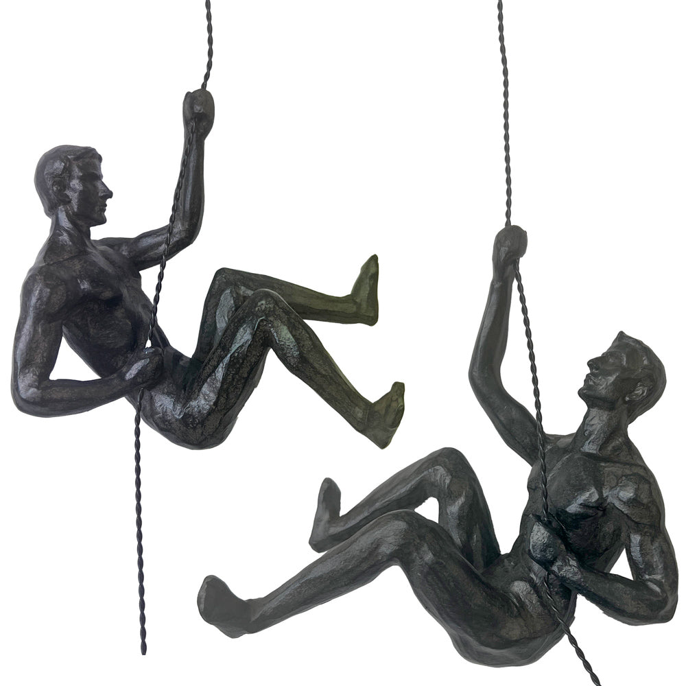 Pair of Hanging Men Sculptures