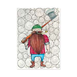 Little Difference - Lumber One Guy - Greeting Card
