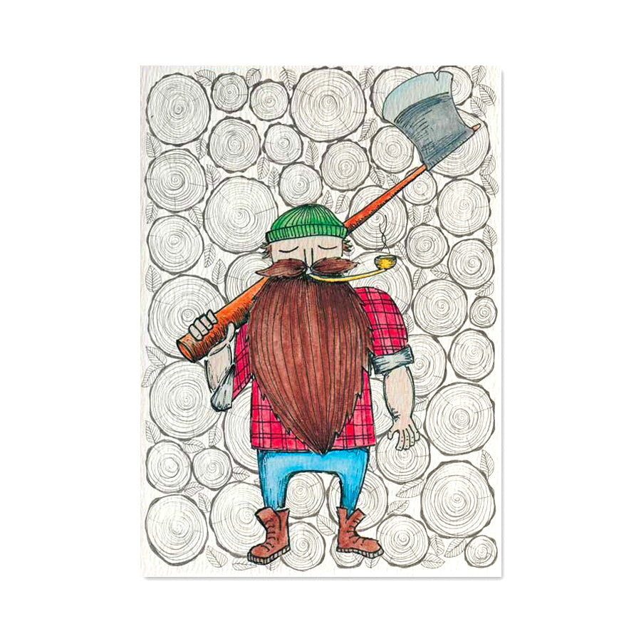 Little Difference - Lumber One Guy - Greeting Card