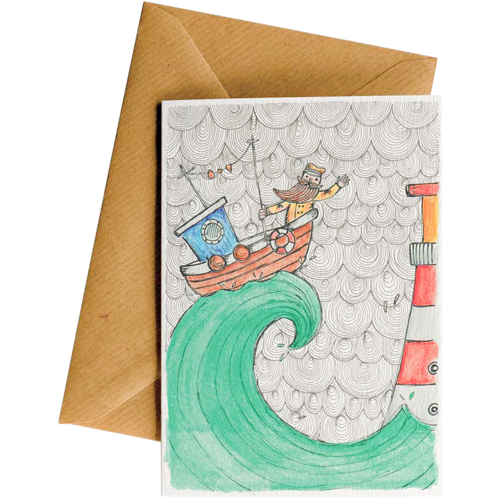 Little Difference Wave Boat card