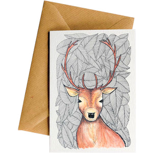 Little Difference Pattern Deer card