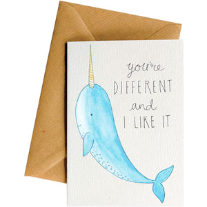 Little Difference Narwhal card