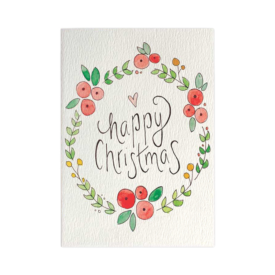 Little Difference Christmas Wreath Card