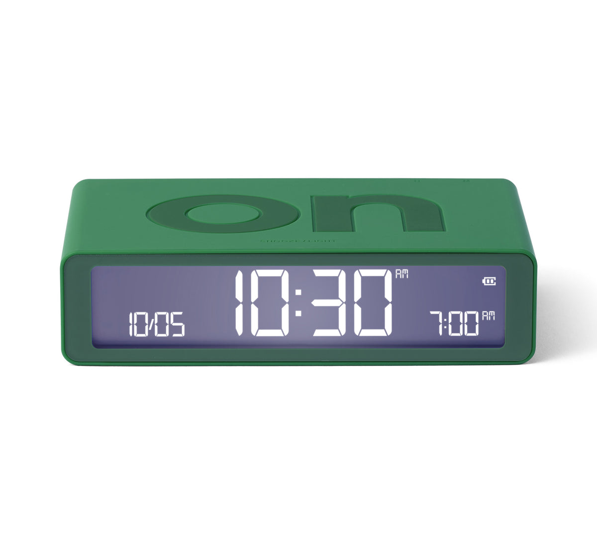 Lexon Flip Classic Rubber Alarm Clock