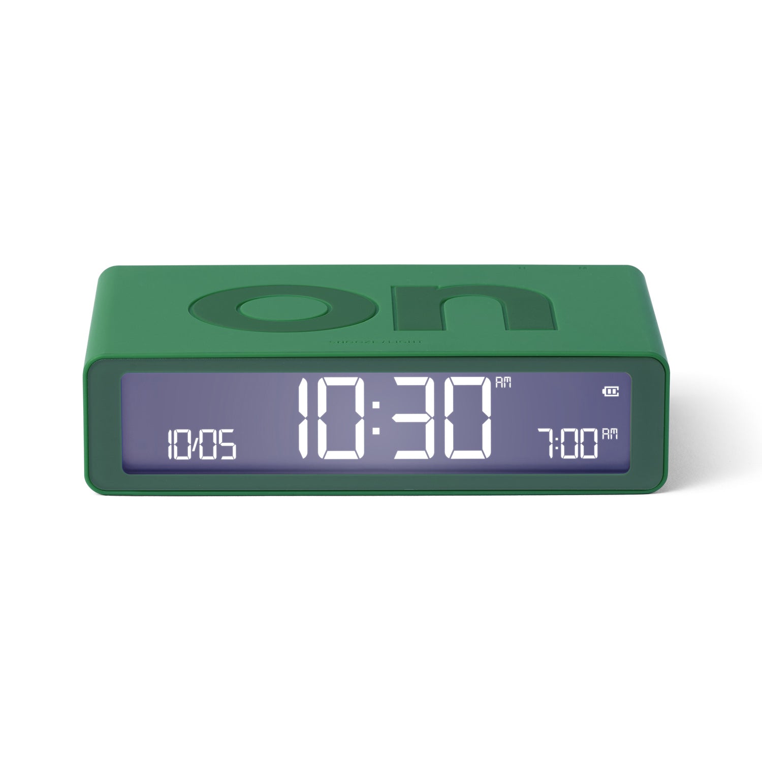 Lexon Flip Classic Rubber Alarm Clock