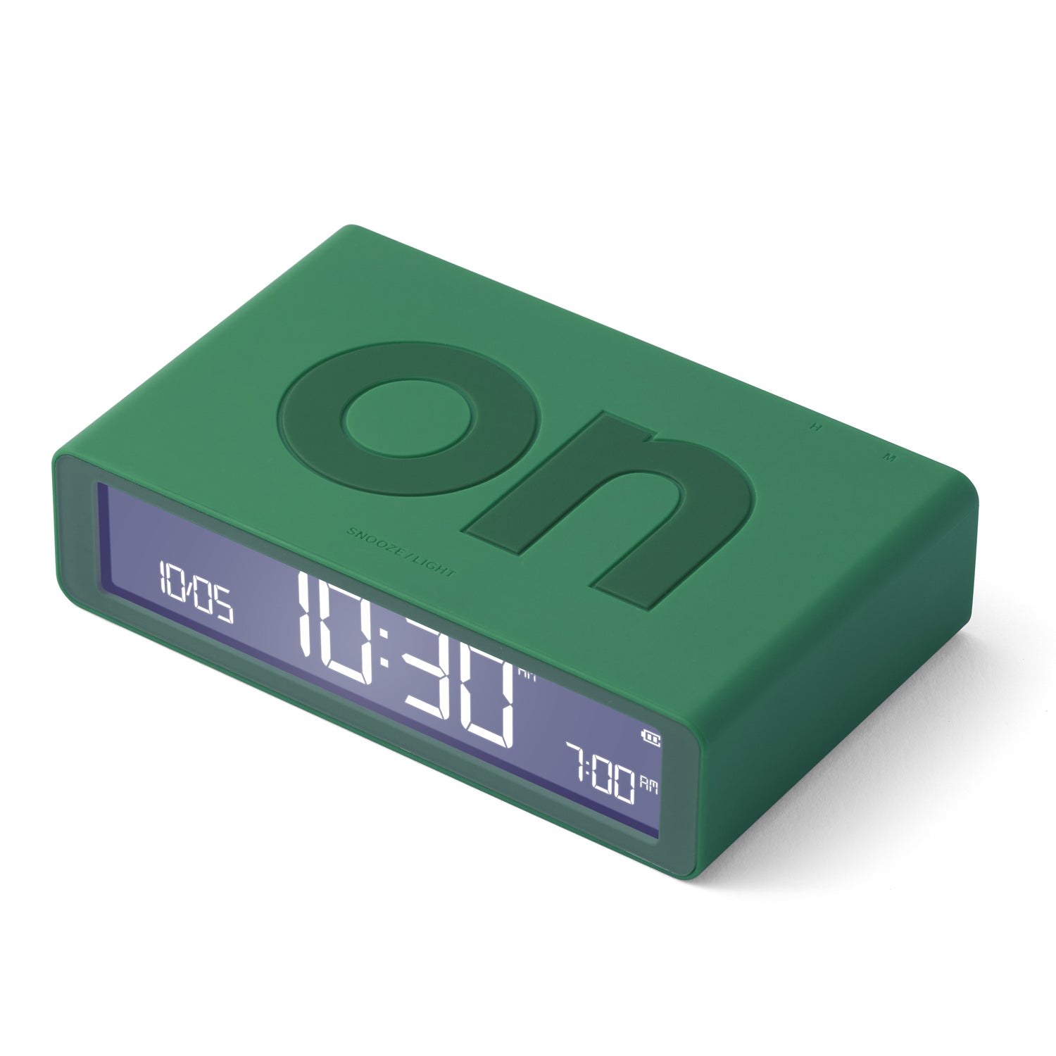 Lexon Flip Classic Rubber Alarm Clock