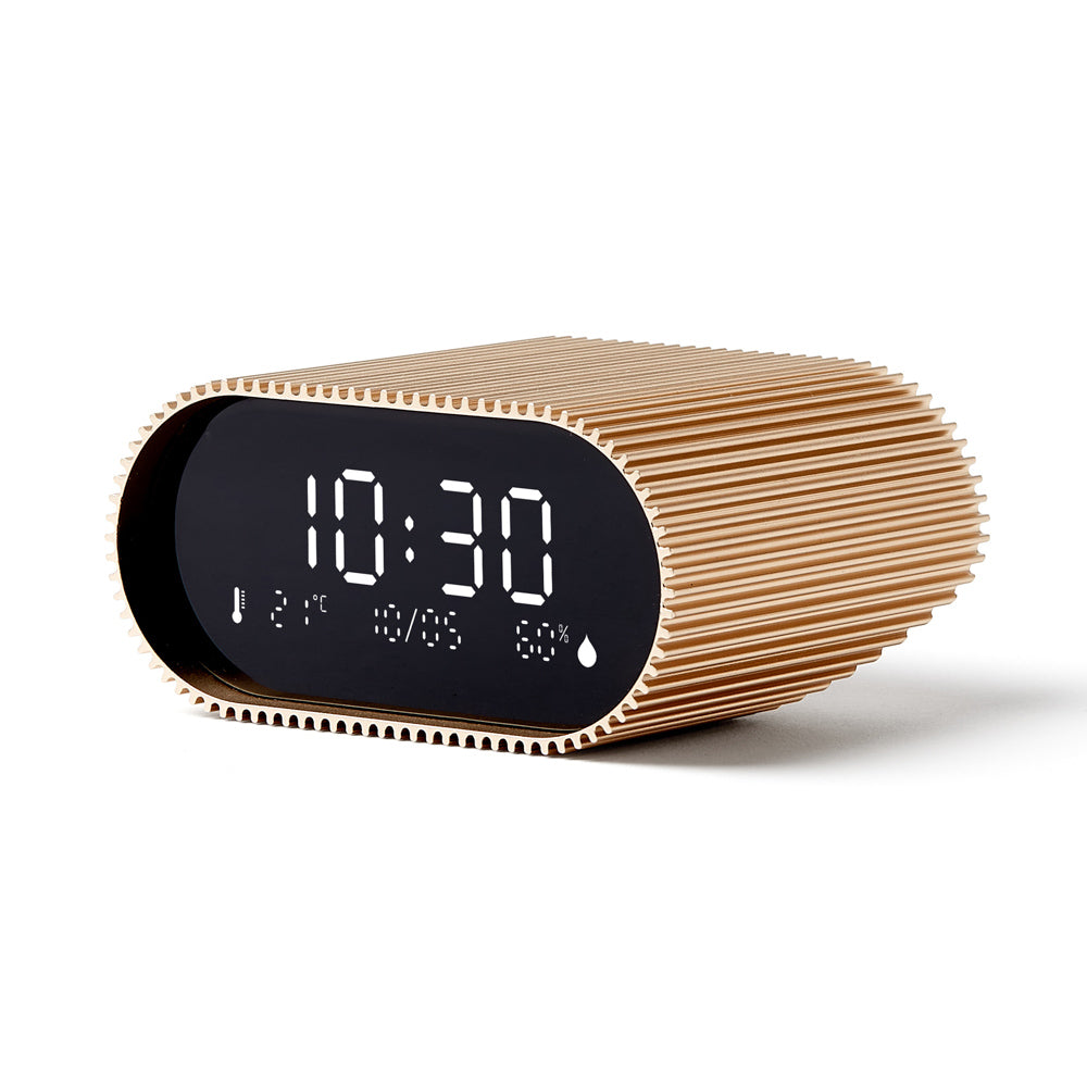 Lexon Ray Clock in Gold